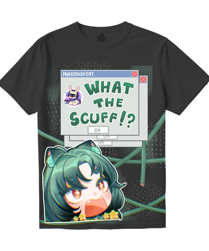 [WHAT THE SCUFF!?] Foreria Unisex Black/Light Blue T-Shirt